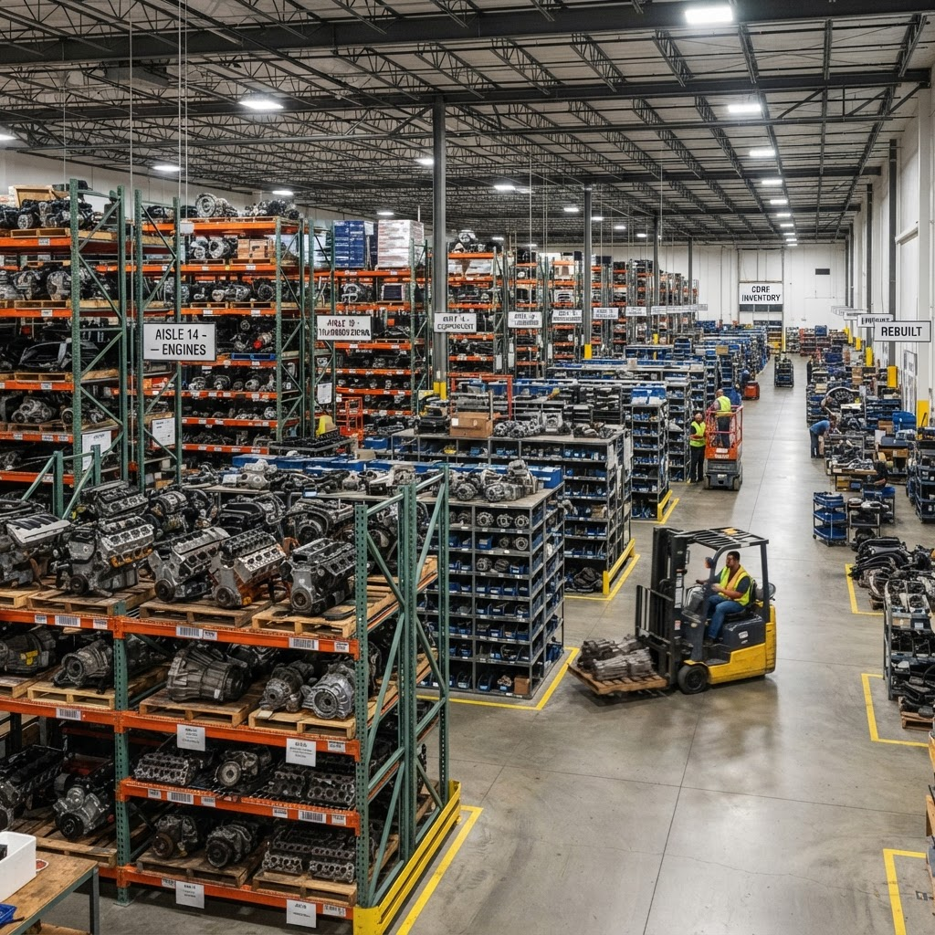 Nationwide used auto parts warehouse